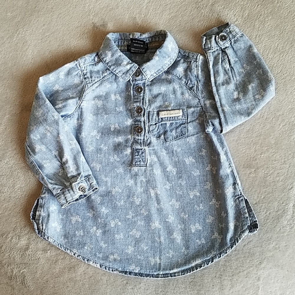 Calvin Klein Chambray Butterfly Shirt